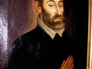 Portrait de Saint Jean de Busse, huile sur toile ...