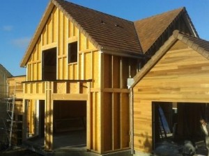 Maison construite en ossature bois dans le ...