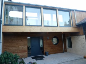 Extension en ossture bois de 50m²  + passerelle ...