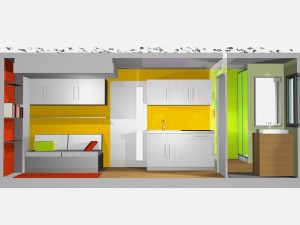 Création d'une maison/appartement container