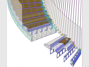 Etude de l'escalier monumental de la BNU, ...