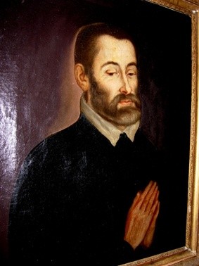 Portrait de Saint Jean de Busse, huile sur toile du XIXe