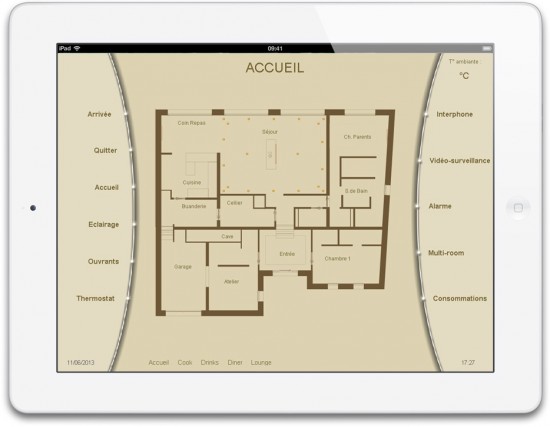 Gestion d'une maison intelligente avec un Ipad