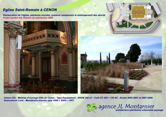 Restauration église Saint-Romain à Cenon