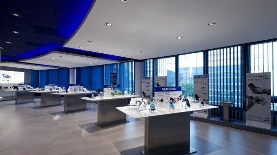 Mission de contractant général pour la réalisation du Showroom Retail Innovation Center Samsung