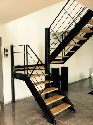 Escalier  contemporain type loft