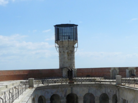 Construction de la vigie du Fort Boyard - après