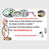 Offre de prêt entre particulier sérieux et ...