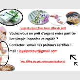 Pour prêt entre particulier sérieux rapide en ...