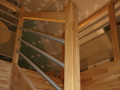 Escalier mixte bois inox