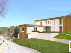 Maison ossature bois contemporaine à Marseille
