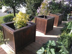 Jardinières bois sur mesure
