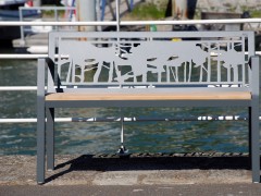 BANC 2 PLACES motif PINEDE
