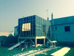 Extension en ossature bois sur plots