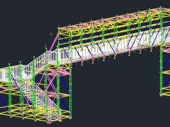 Passerelle Piétonne et Escaliers Chantier ...