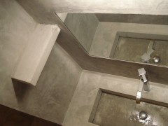 Réalisation de béton ciré à l'ancienne
