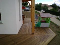 Terrasse en bois chauffe