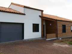 Construction d'une maison ossature bois ( enduit ...