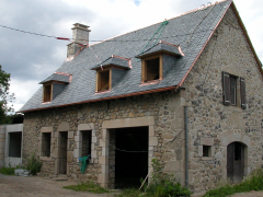 Toiture en ardoises de Corrèze