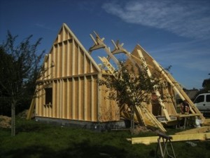 Construction d'une maison en bois en Normandie