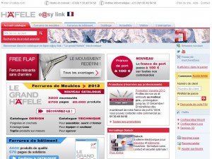 Site internet Häfele France