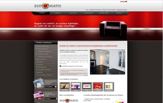 Site web pour une solution de chauffage innovante