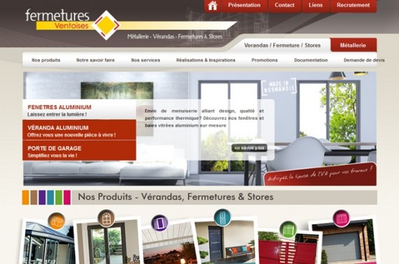 Site web Fermetures Ventoises