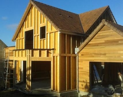 Maison construite en ossature bois dans le Yvelines