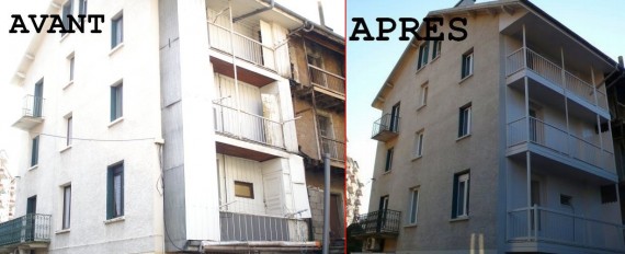 Rénovation d'un immeuble : création de 7 appartements - AIX-LES-BAINS