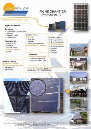 Auvent photovoltaïque