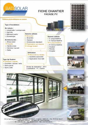 Façade photovoltaïque