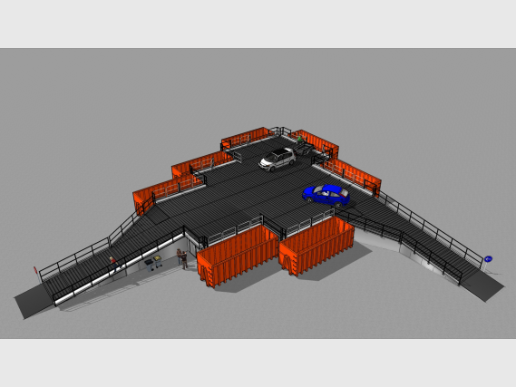 Création de déchetterie module en 3D